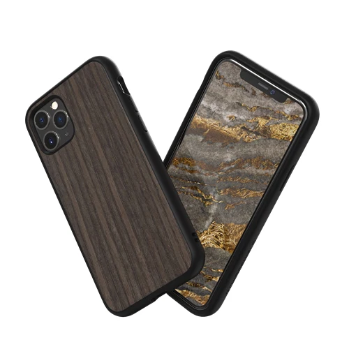RhinoShield SolidSuit Impact Resistance Case iPhone 11 Pro - Dark Oak - Image 3