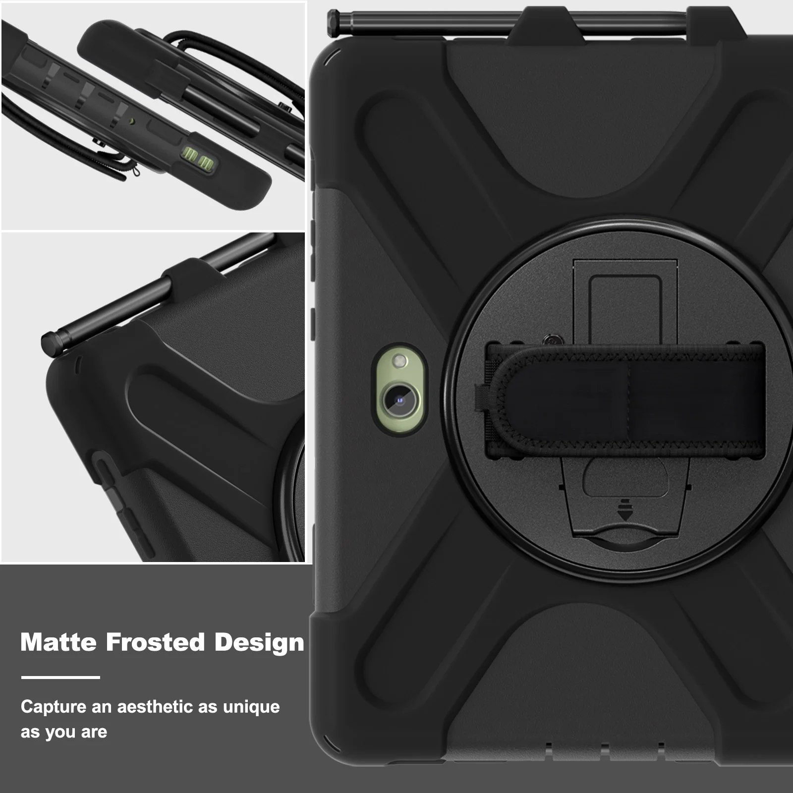 Rugged Case Hand & Shoulder Strap SCREENLESS Tab Active 5 Pro X356 2025 - Image 6