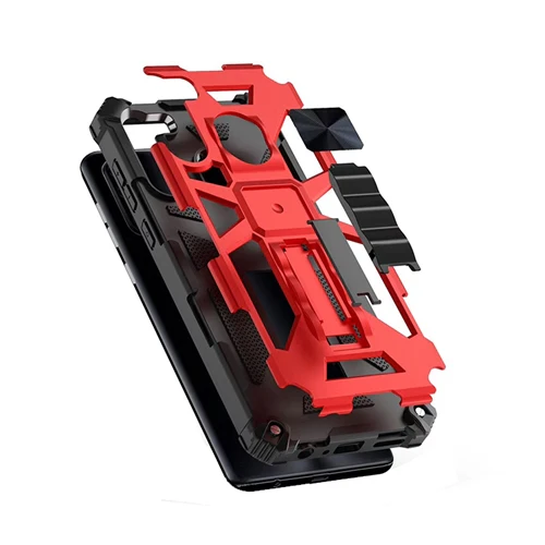 Rugged & Tough Case Samsung A21 with Kickstand - Blue - Image 4