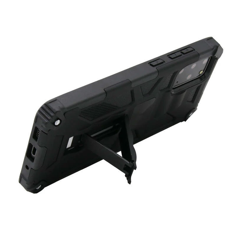 Rugged & Tough Case Samsung A51 4G with Kickstand - Black - Image 3