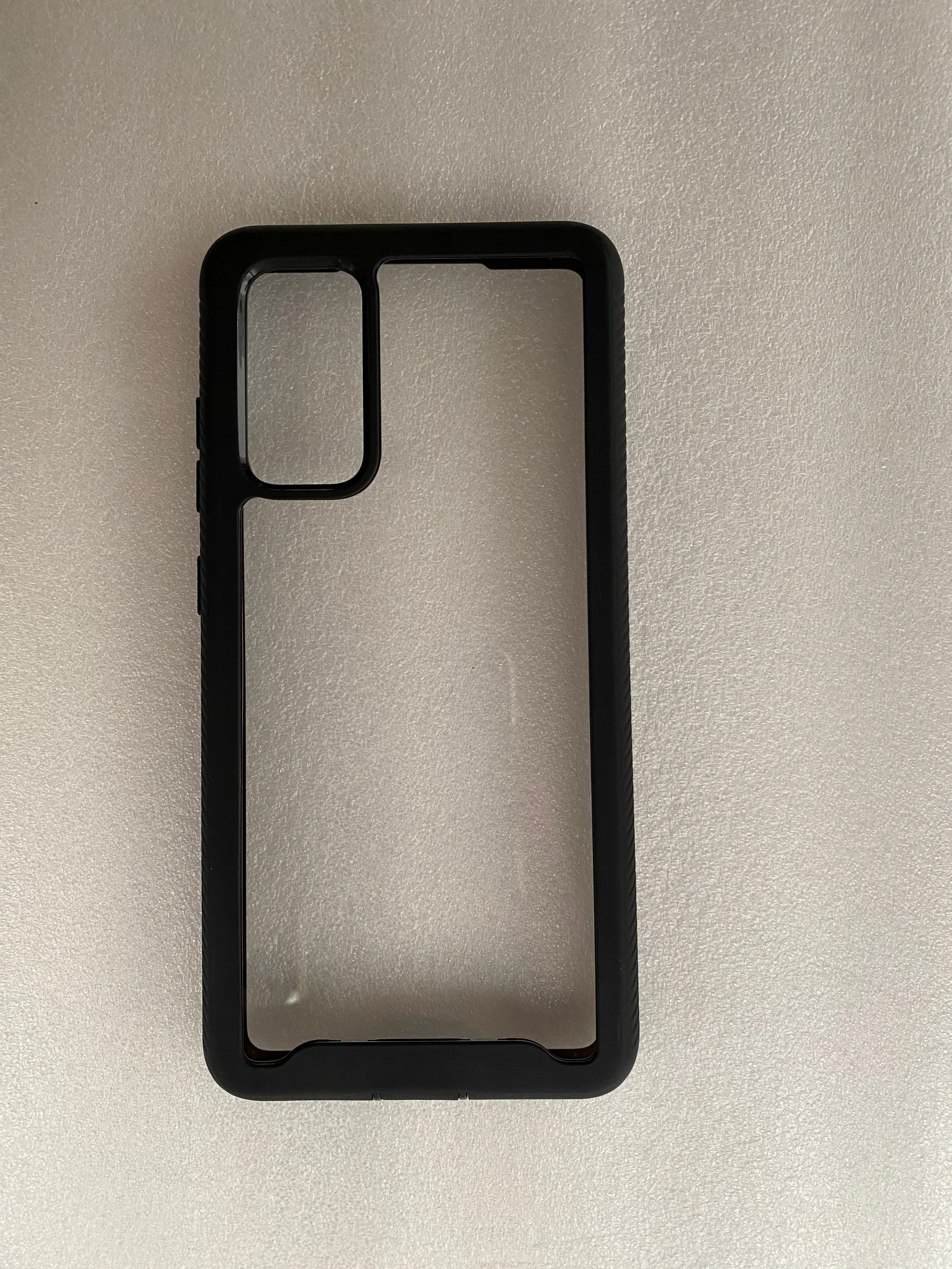 Rugged Clear Case for Galaxy S20 FE with Black Rim - Image 2
