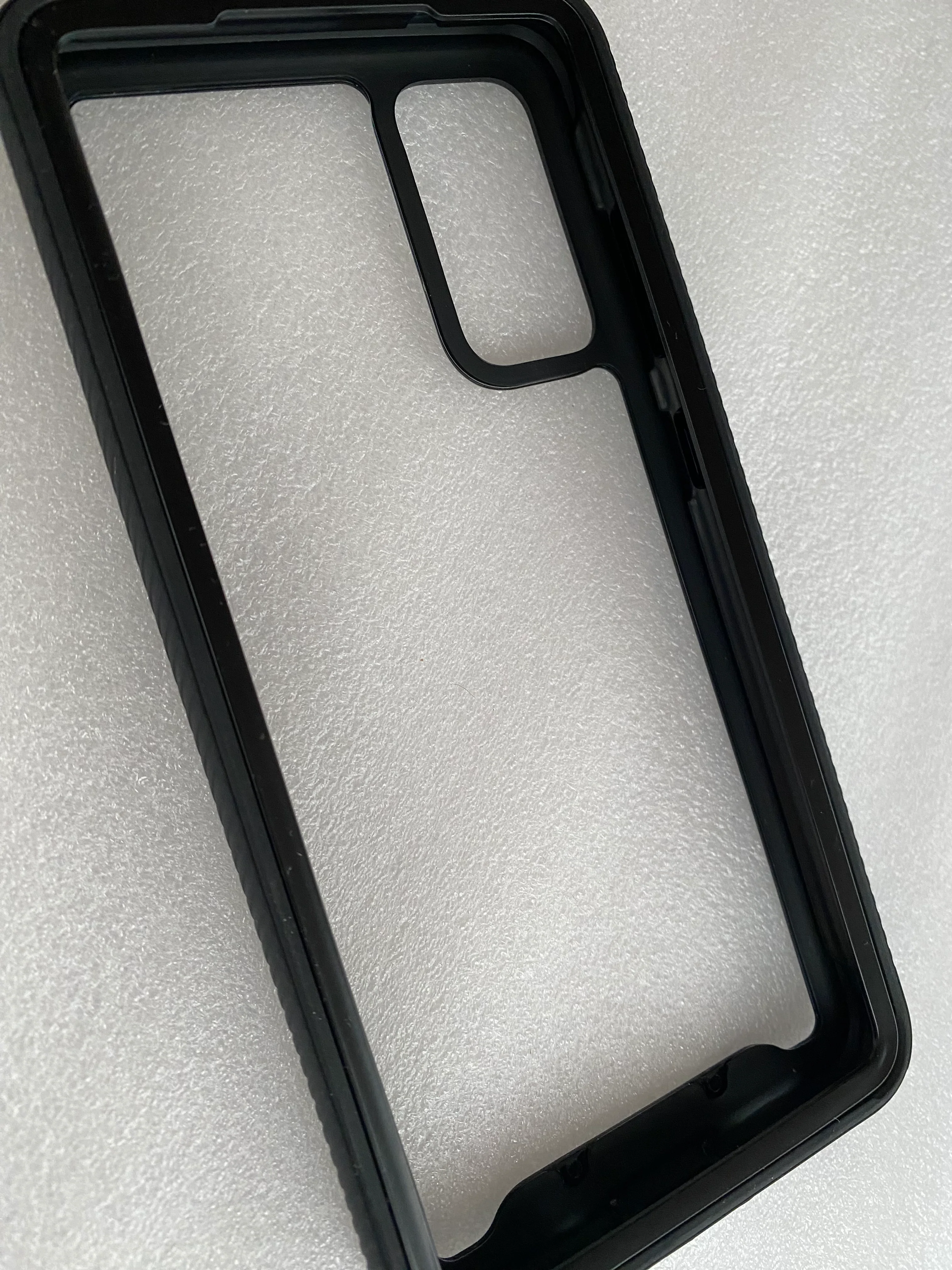 Bundle Rugged Clear Case for Galaxy S20 FE with Black Rim - Bonus Screen Protector!! - Image 2