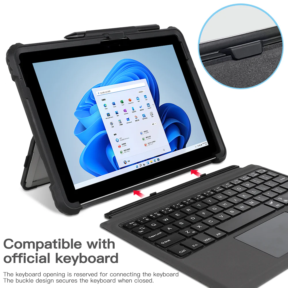 Rugged Clear Case Hand & Shoulder Strap Microsoft Surface Pro 8 - Image 10