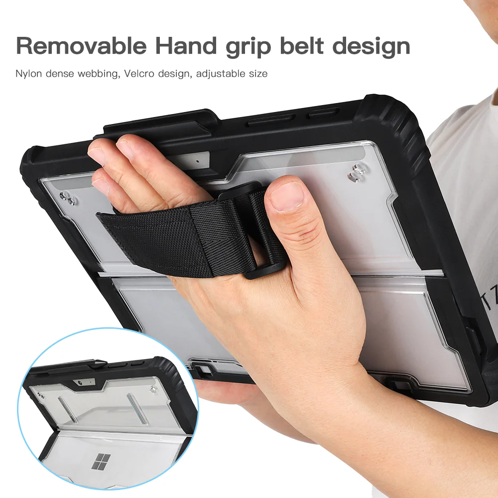 Rugged Clear Case Hand & Shoulder Strap Microsoft Surface Pro 8 - Image 13