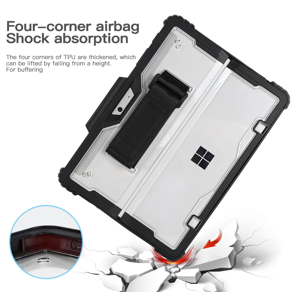 Rugged Clear Case Hand & Shoulder Strap Microsoft Surface Pro 8 - Image 14