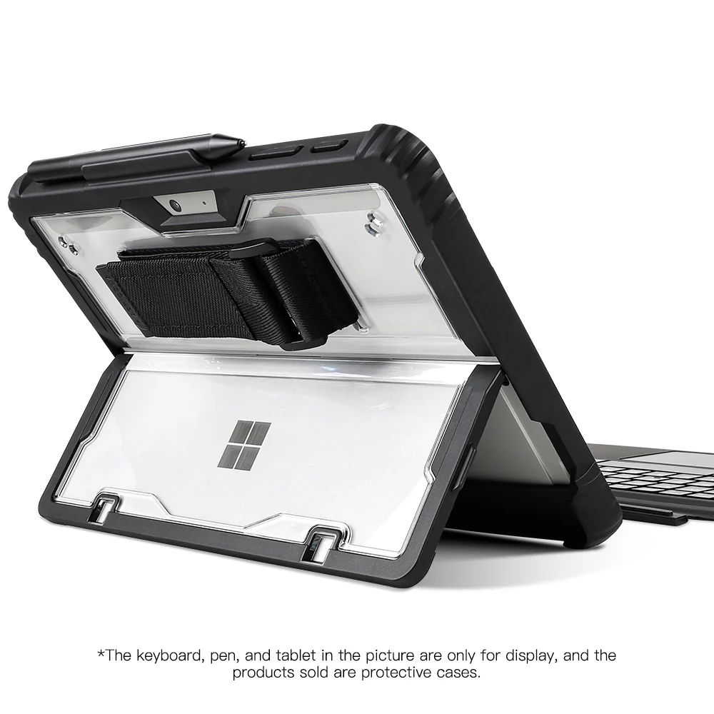 Rugged Clear Case Hand & Shoulder Strap Microsoft Surface Pro 8 - Image 4