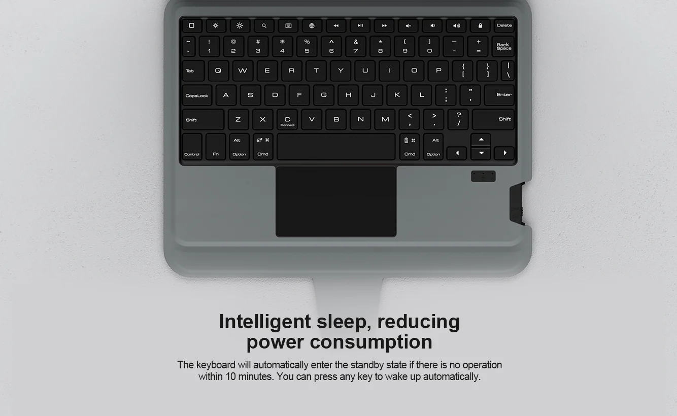 Rugged Detachable Keyboard & Trackpad Case iPad 10th / 11th Gen 10.9 inch - Black - Image 10