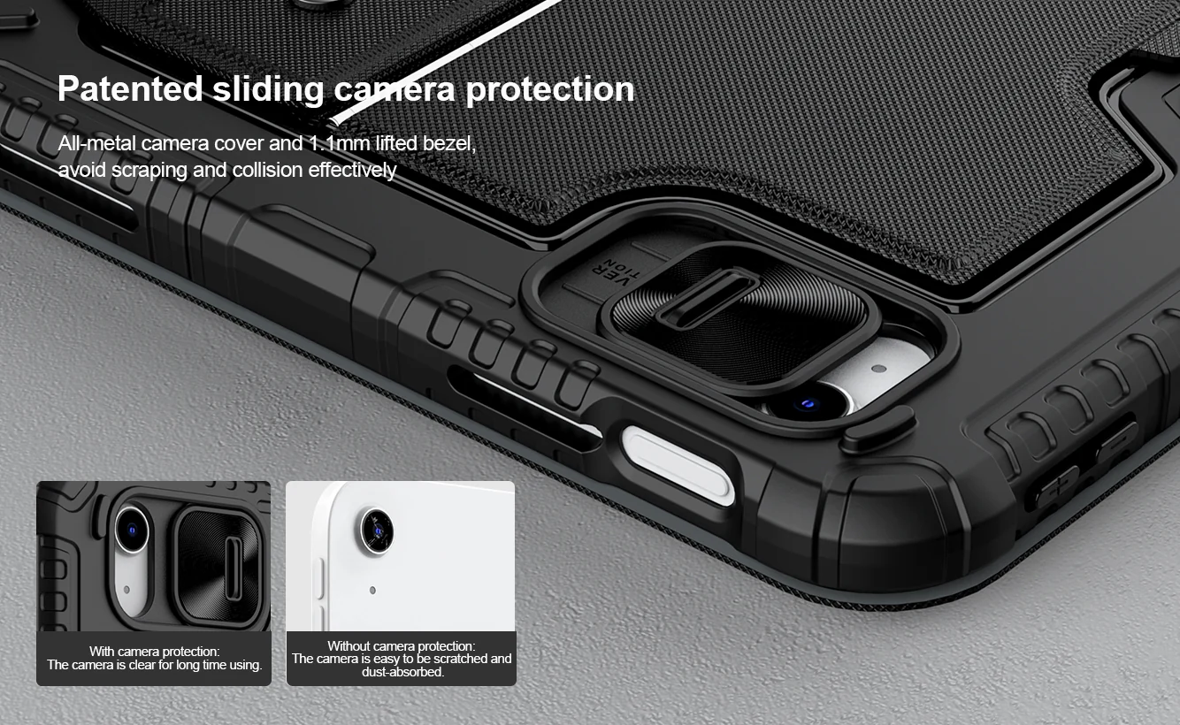 Rugged Detachable Keyboard & Trackpad Case iPad 10th / 11th Gen 10.9 inch - Black - Image 2