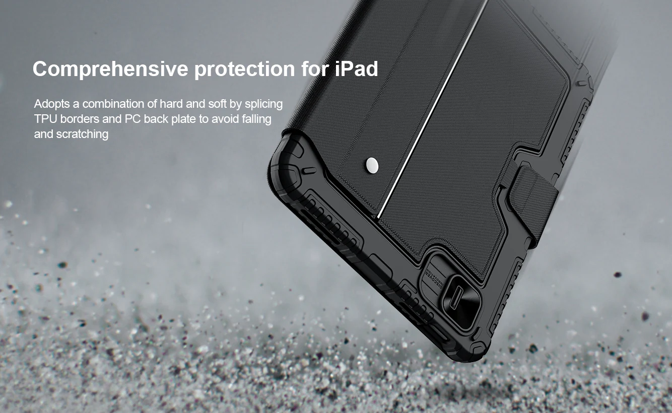 Rugged Detachable Keyboard & Trackpad Case iPad 10th / 11th Gen 10.9 inch - Black - Image 3