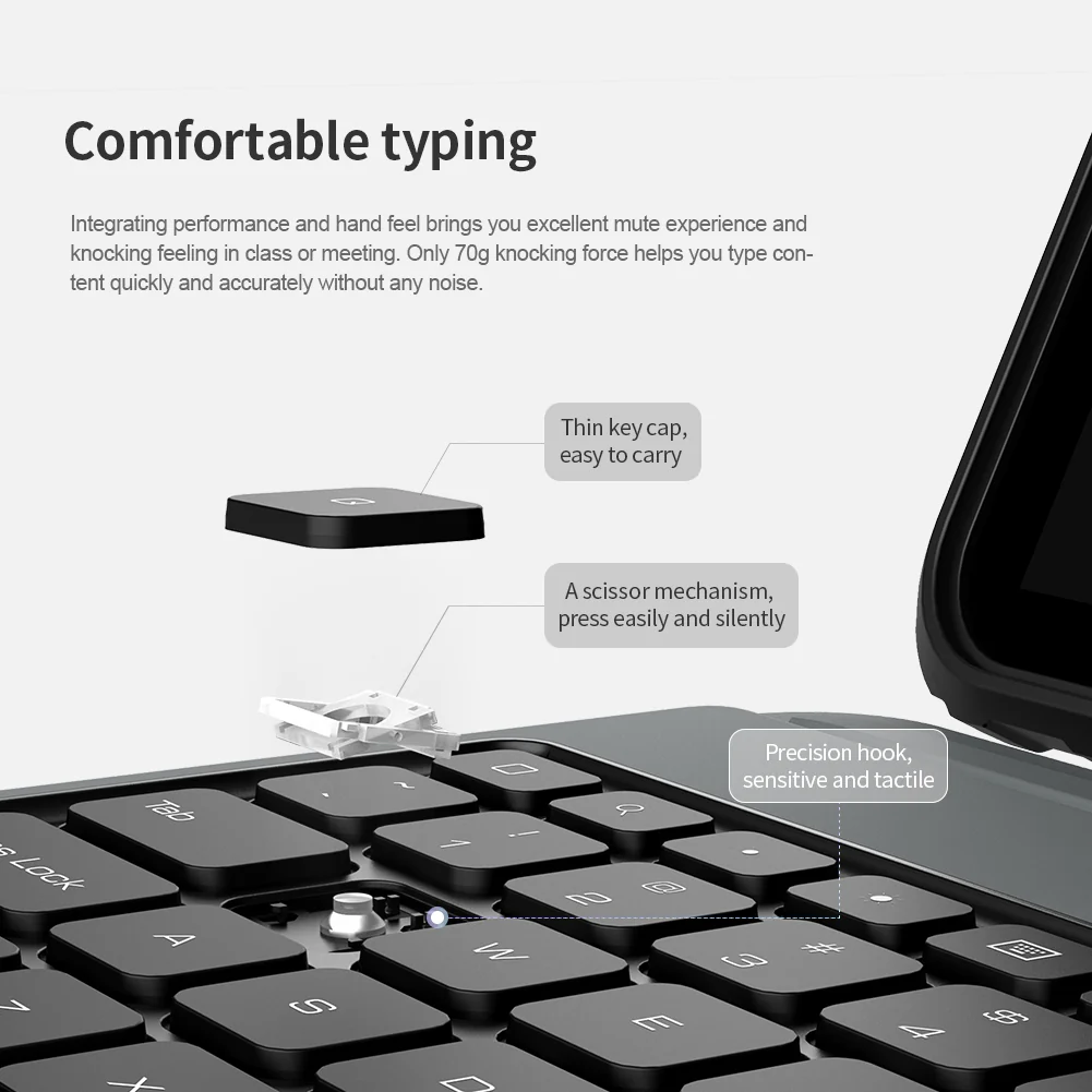 Rugged Detachable Keyboard & Trackpad Case iPad Air 13 M2 / M3 & Pro 12.9  3 4 5 6th Gen - Black - Image 13