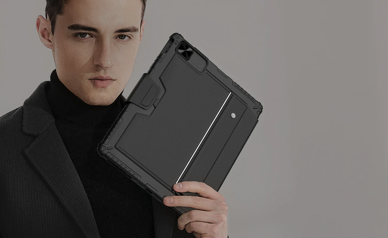 Rugged Detachable Keyboard & Trackpad Case iPad Air 13 M2 / M3 & Pro 12.9  3 4 5 6th Gen - Black - Image 7