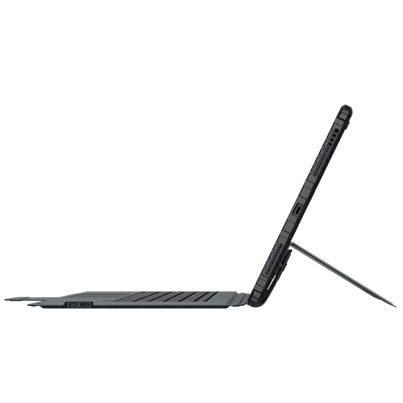 Rugged Detachable Keyboard & Trackpad Case iPad Air 13 M2 / M3 & Pro 12.9  3 4 5 6th Gen - Black - Image 8