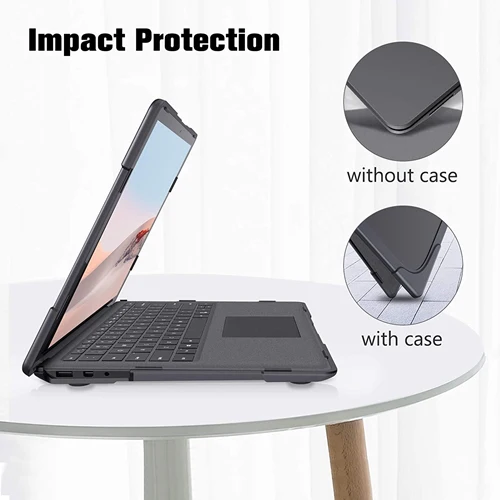 Rugged Protective & Heavy Duty Case Surface Laptop 5 & 4 & 3 15 inch - Clear Grey - Image 7