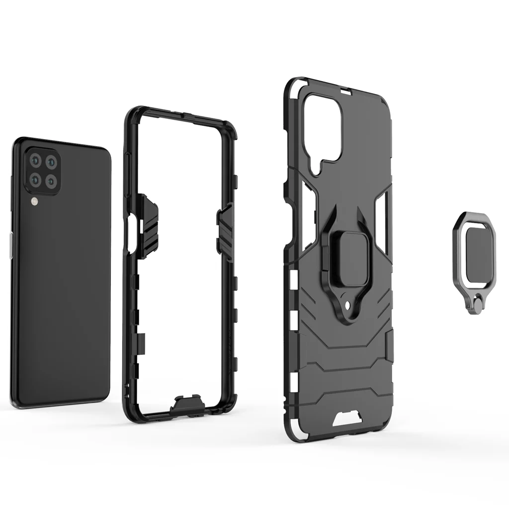 Rugged & Protective Armour Case Samsung A22 4G & M32 Built-in Ring Holder - Image 3