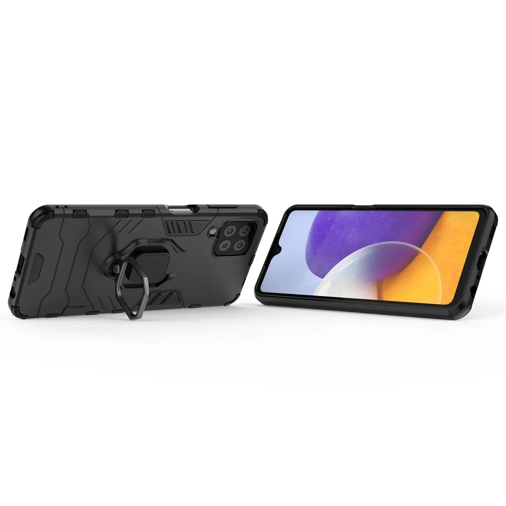 Rugged & Protective Armour Case Samsung A22 4G & M32 Built-in Ring Holder - Image 4