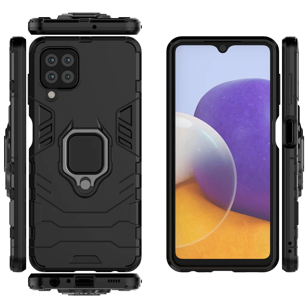 Rugged & Protective Armour Case Samsung A22 4G & M32 Built-in Ring Holder - Image 7