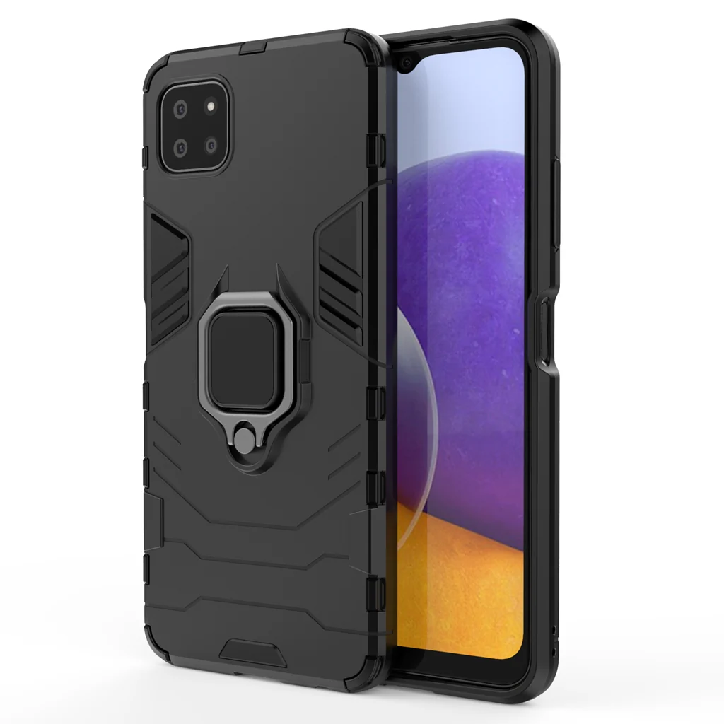 Rugged & Protective Armour Case Samsung A22 5G Built-in Ring Holder - Image 4
