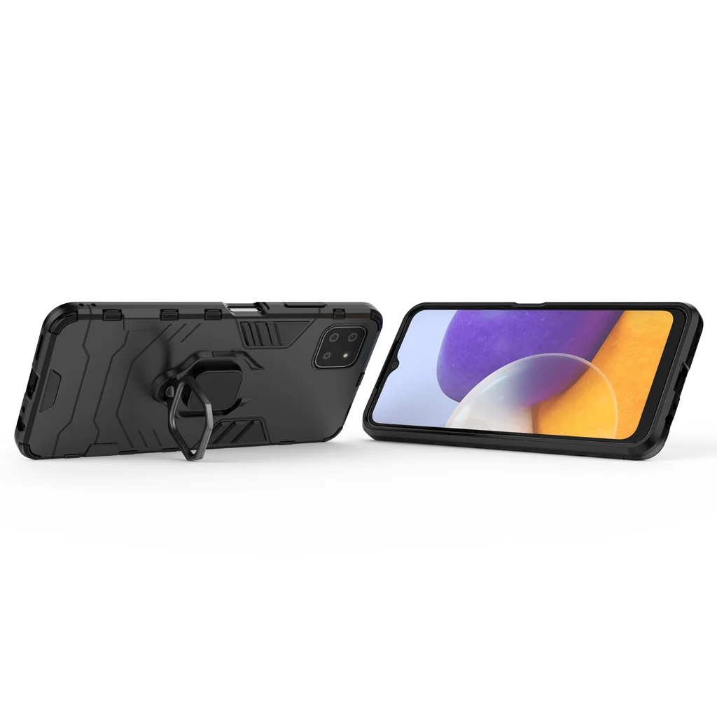 Rugged & Protective Armour Case Samsung A22 5G Built-in Ring Holder - Image 7