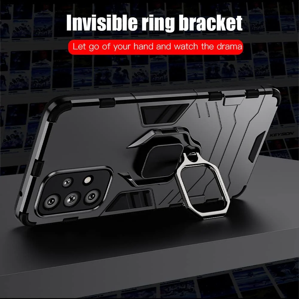 Rugged & Protective Armour Case Samsung A23 Built-in Ring Holder - Image 3