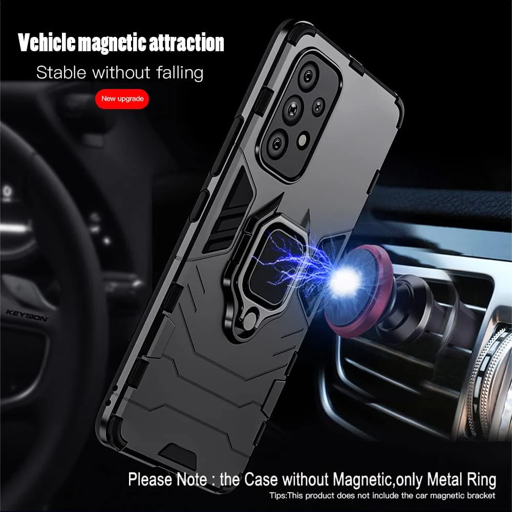 Rugged & Protective Armour Case Samsung A23 Built-in Ring Holder - Image 5