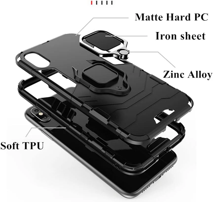 Rugged & Protective Armour Case Samsung A23 Built-in Ring Holder - Image 6