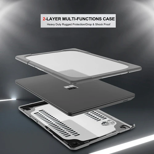 Rugged Protective Case Surface Laptop 5 / 4 / 3 13.5 inch Model 1769 - 1867 - Grey - Image 5