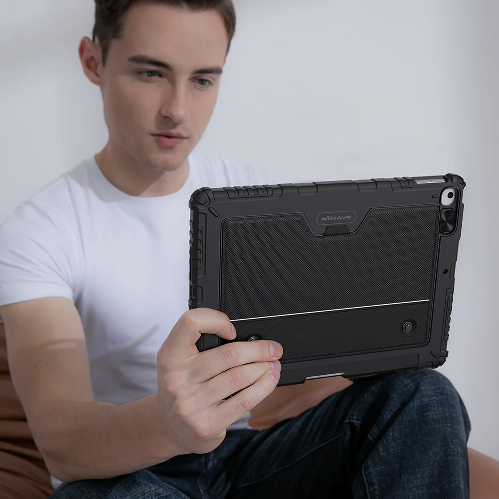 Rugged Protective Detachable Keyboard Case iPad 9th & 8th & 7th Gen 10.2 inch - Black - Image 4