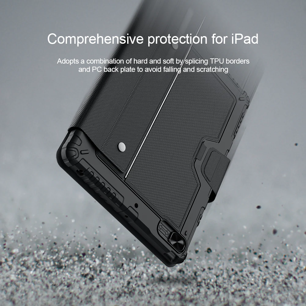 Rugged Protective Detachable Keyboard Case iPad 9th & 8th & 7th Gen 10.2 inch - Black - Image 6