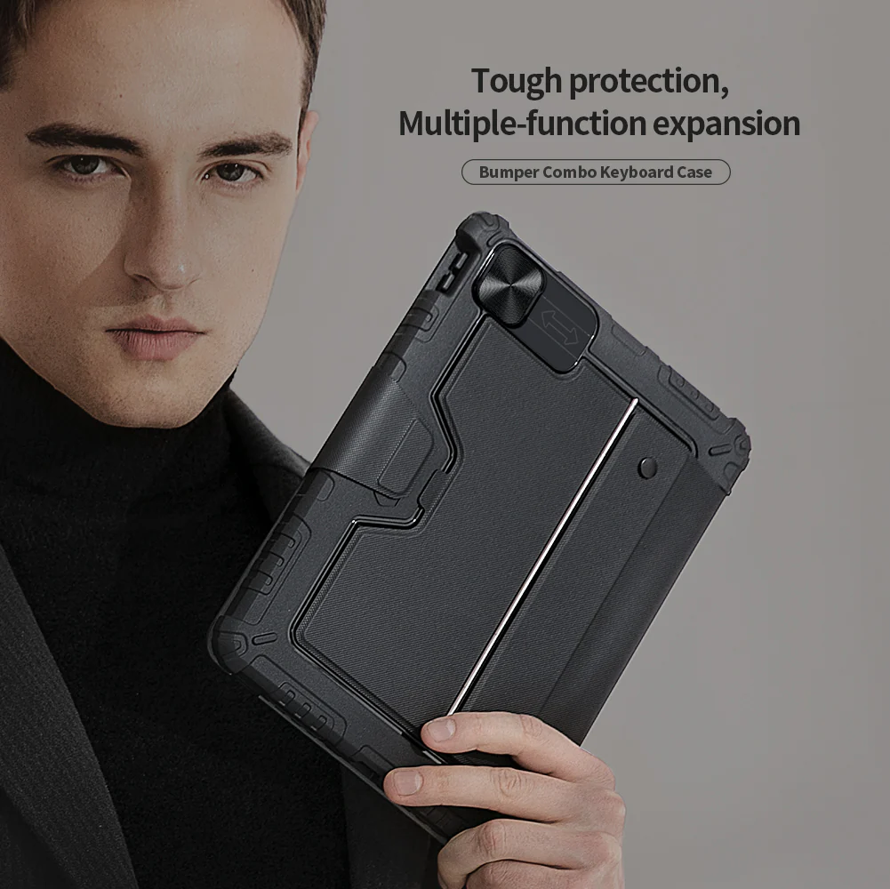 Rugged Protective Detachable Keyboard Case iPad Air 11 M2 & M3 / 4th / 5th 10.9 & Pro 11 inch - Black - Image 12