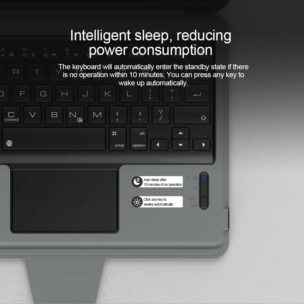 Rugged Protective Detachable Keyboard Case iPad Air 11 M2 & M3 / 4th / 5th 10.9 & Pro 11 inch - Black - Image 17