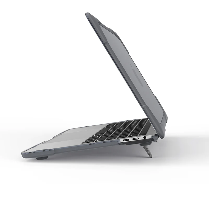 Rugged Protective & Heavy Duty Case Macbook Air 13 (2018 & 2020) - Clear Grey - Image 4