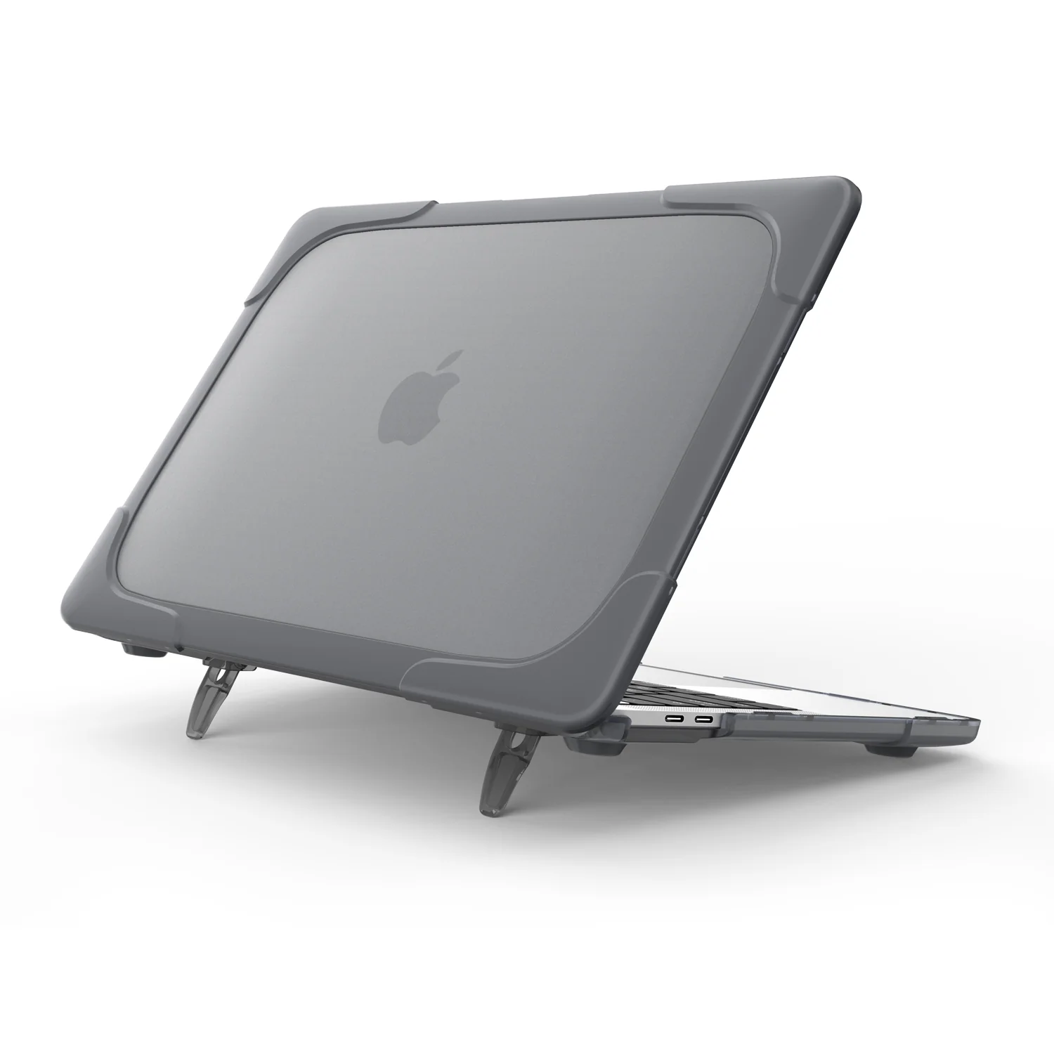 Rugged Protective & Heavy Duty Case Macbook Pro 13 (2016-2019) - Clear Grey - Image 5