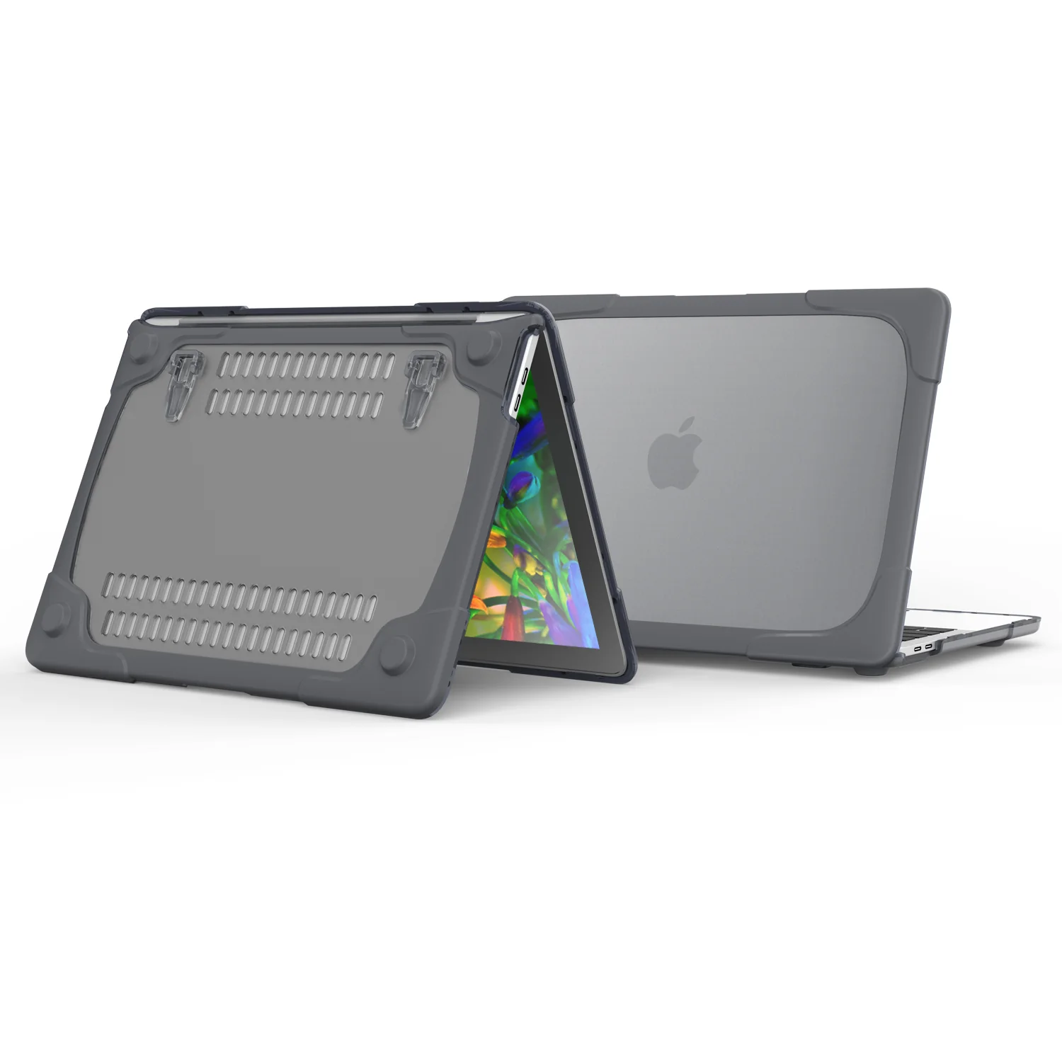 Rugged Protective & Heavy Duty Case Macbook Pro 13 (2016-2019) - Clear Grey - Image 8
