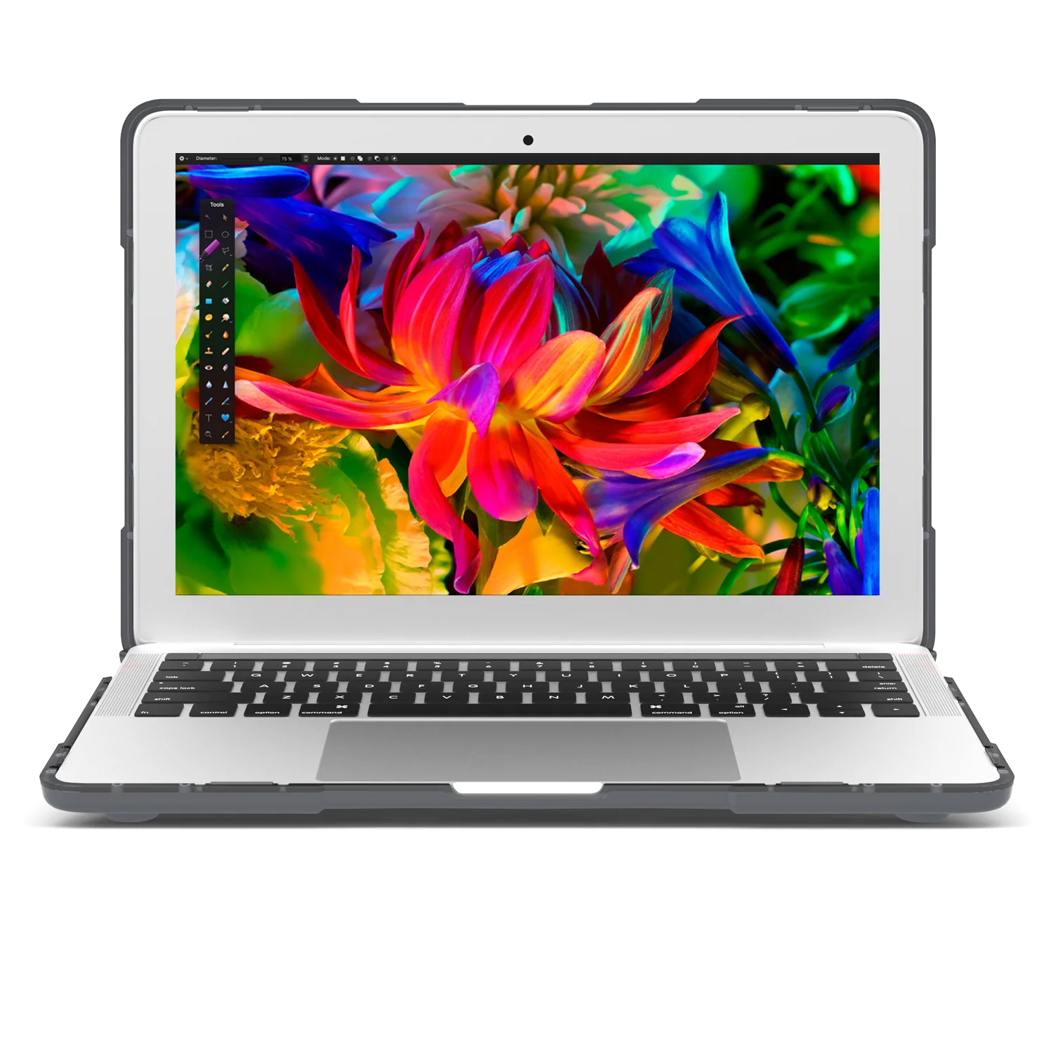 Rugged Protective & Heavy Duty Case Macbook Pro 13 (2016-2019) - Clear Grey - Image 9