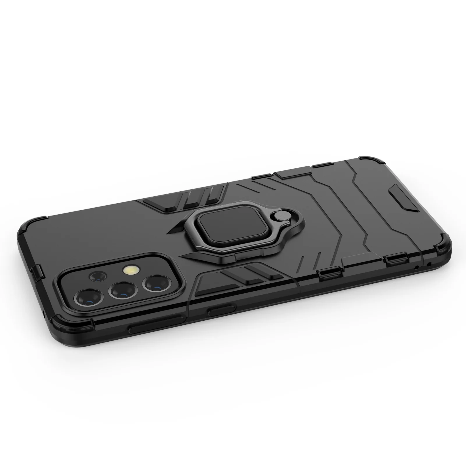 Rugged & Protective Phone Case Samsung A33 5G Built in Ring Holder - Black - Image 6