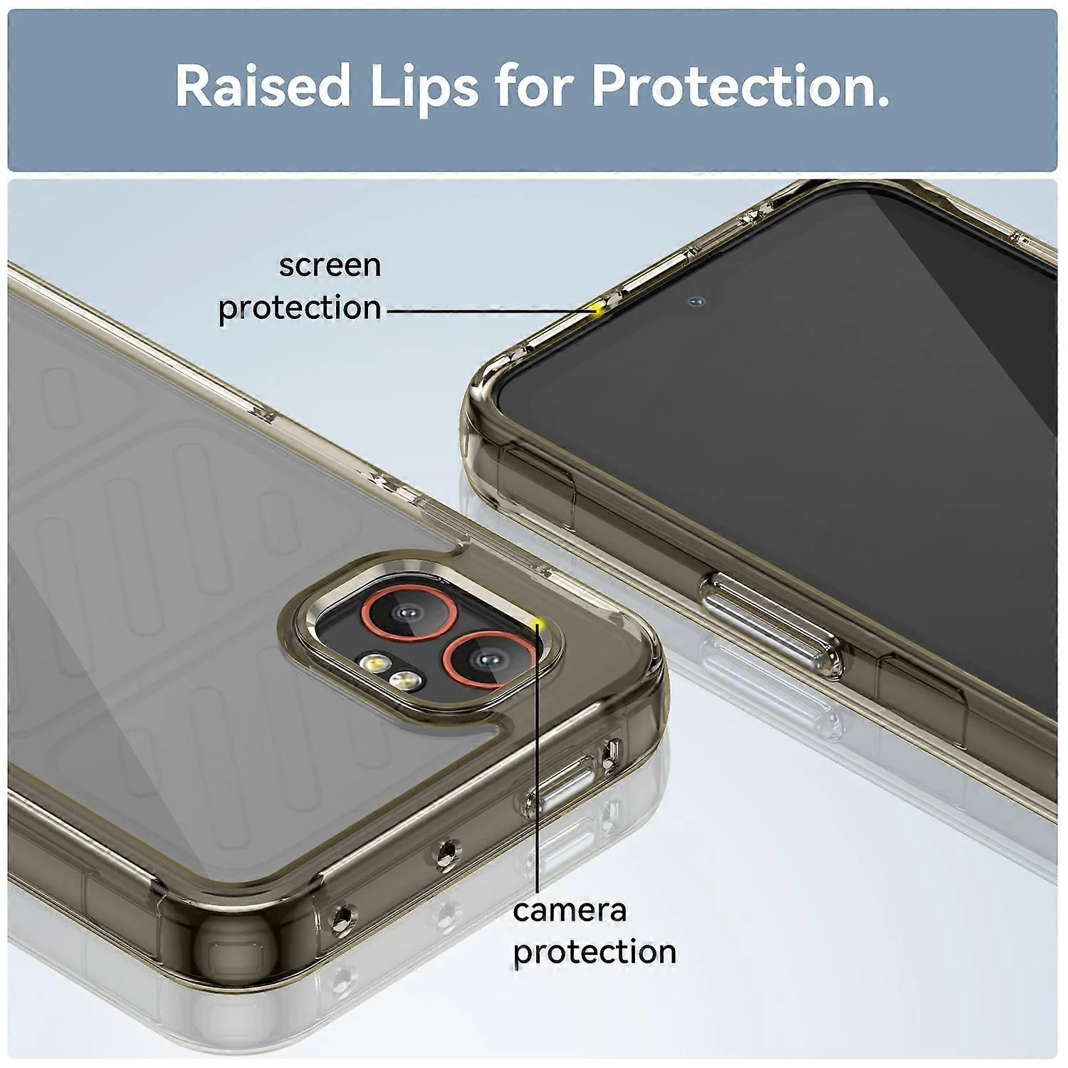 Rugged & Protective Phone Case Samsung XCover 7 Pro - Clear Grey - Image 5