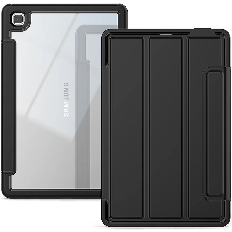 Rugged Trifold Folio Case Samsung Tab A7 Lite T220 8.7 inch - Black - Image 2