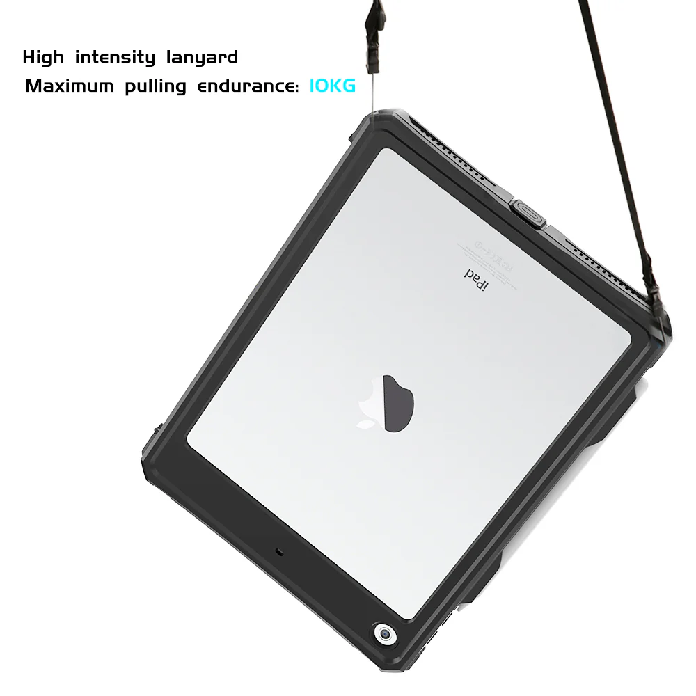 Rugged & Waterproof Protective Case iPad 9th / 8th / 7th Gen 10.2 inch - Black - Image 13