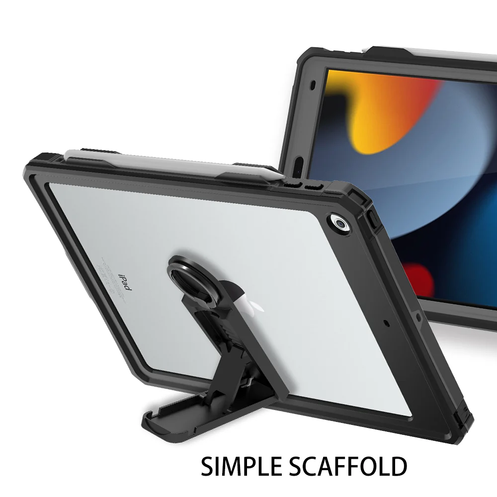 Rugged & Waterproof Protective Case iPad 9th / 8th / 7th Gen 10.2 inch - Black - Image 8