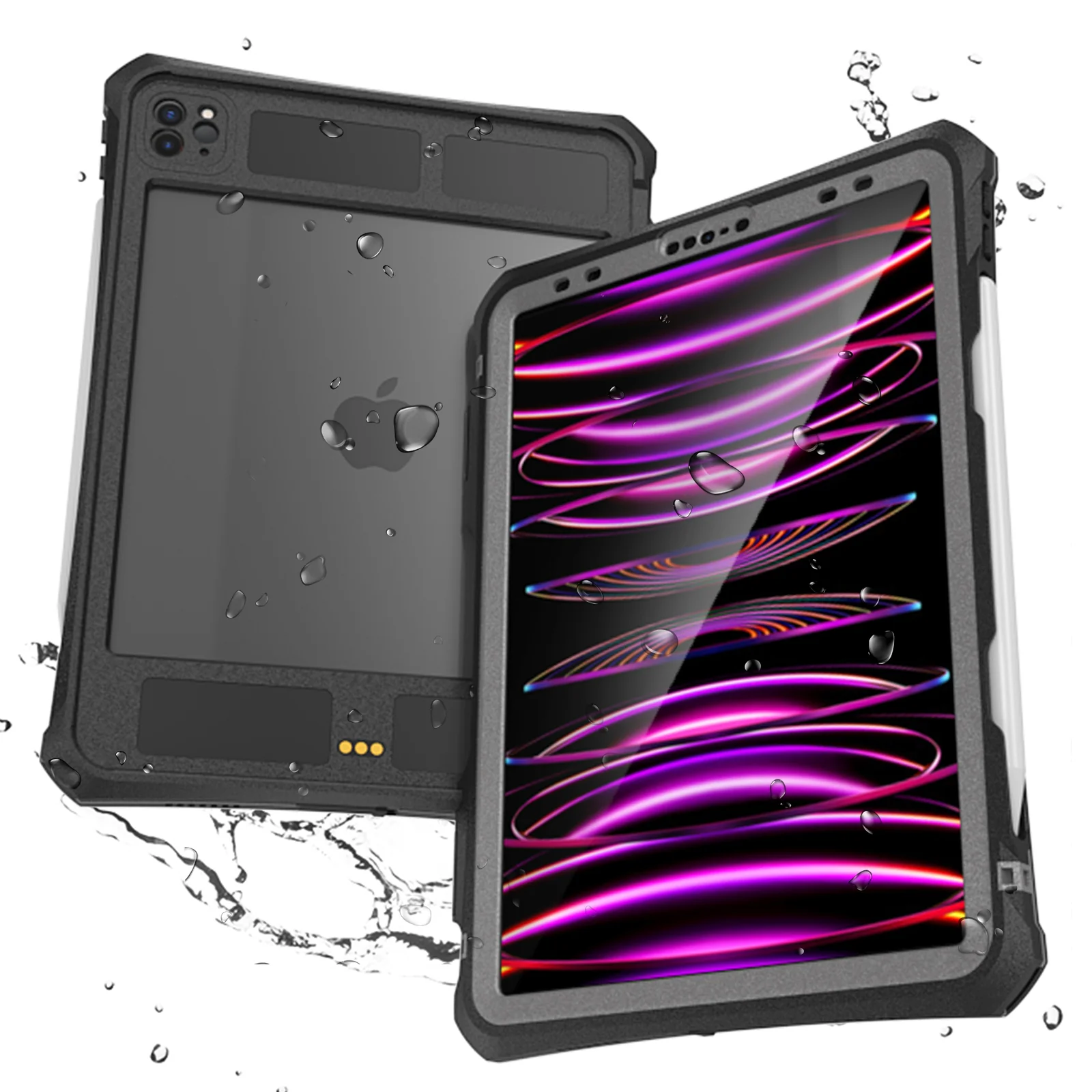 Rugged & Waterproof Protective Case iPad Pro 11 inch 2020 / 2021 / 2022 - Black - Image 10