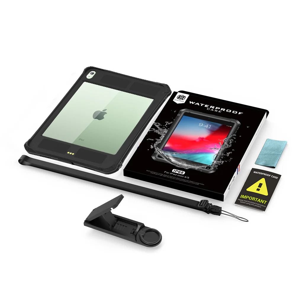 Rugged & Waterproof Protective Case iPad Air 11 M2 / M3 / Air 4th / 5th gen 10.9 - Black - Image 2