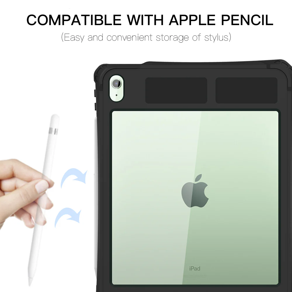 Rugged & Waterproof Protective Case iPad Air 11 M2 / M3 / Air 4th / 5th gen 10.9 - Black - Image 6