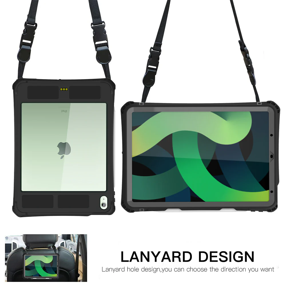 Rugged & Waterproof Protective Case iPad Air 11 M2 / M3 / Air 4th / 5th gen 10.9 - Black - Image 7