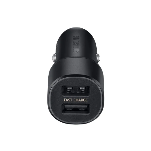 Samsung Car Charger Duo Dual 15W USB A Fast Charge & Multi Cable - Black - Image 4