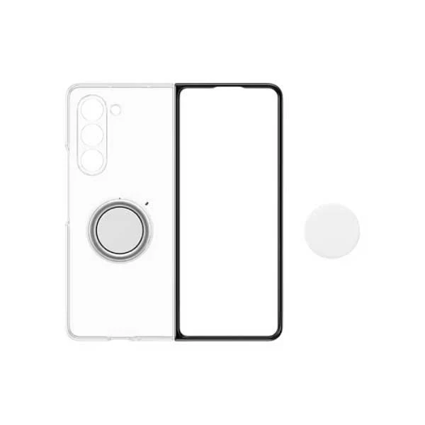 Samsung Clear Gadget Case with Ring for Samsung Galaxy Z Fold 5 (2023) - Clear Black - Image 3