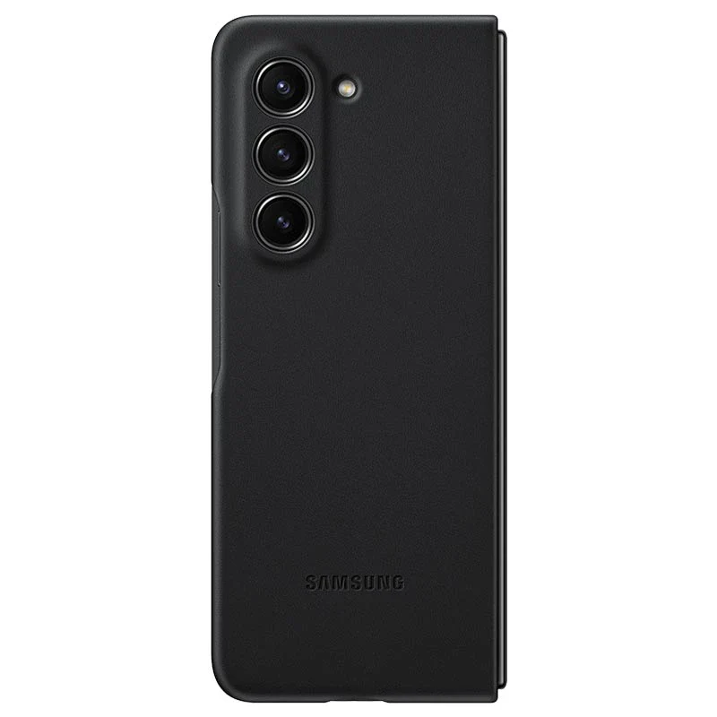 Samsung Eco-Leather Case for Samsung Galaxy Z Fold 5 - Black - Image 4