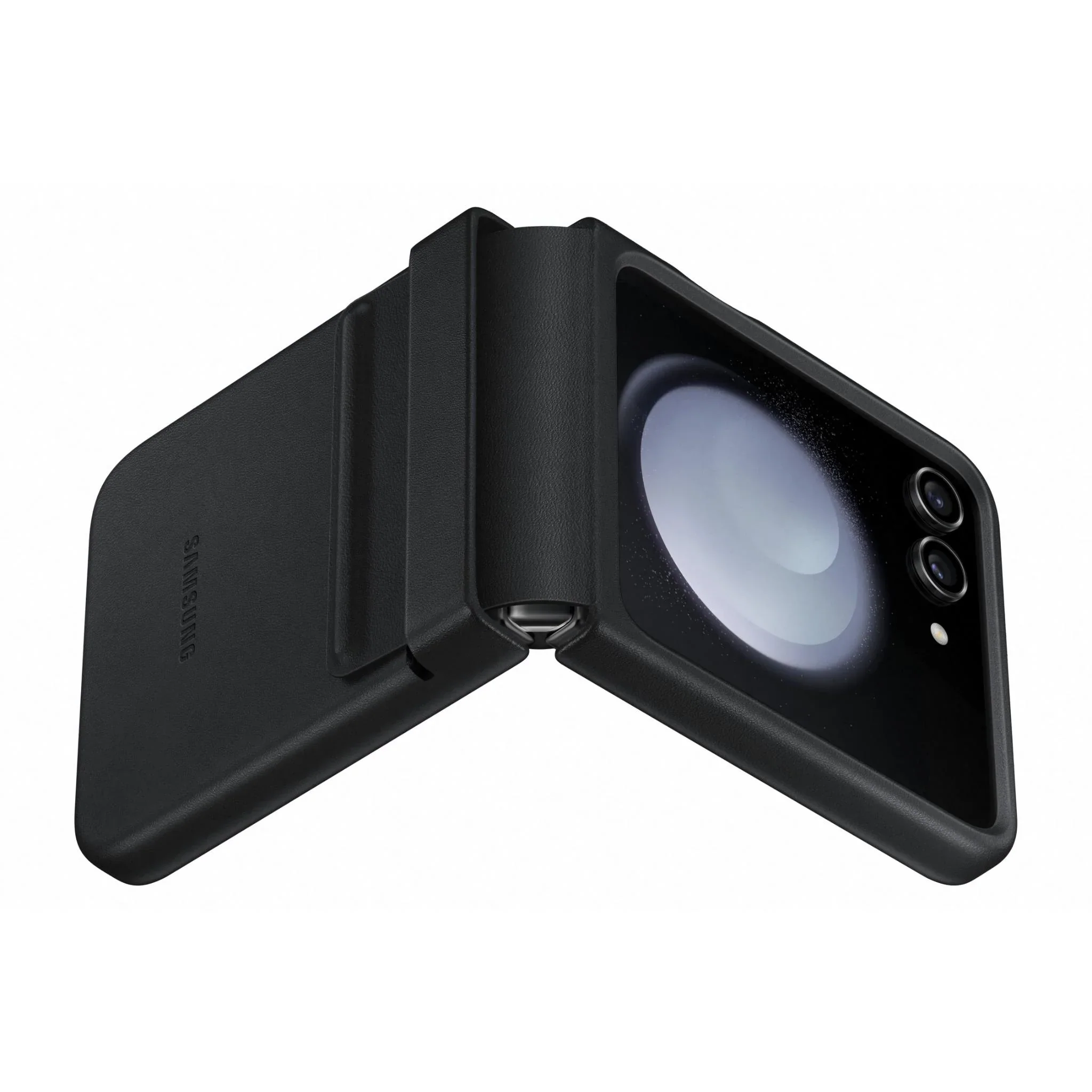 Samsung Flap Eco-Leather Case for Samsung Galaxy Z Flip 5 - Black - Image 6