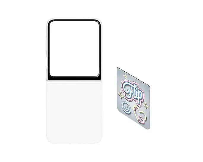 Samsung Original Flipsuit Case for Samsung Galaxy Z Flip 6 / Flip 7 FE - Clear - Image 2