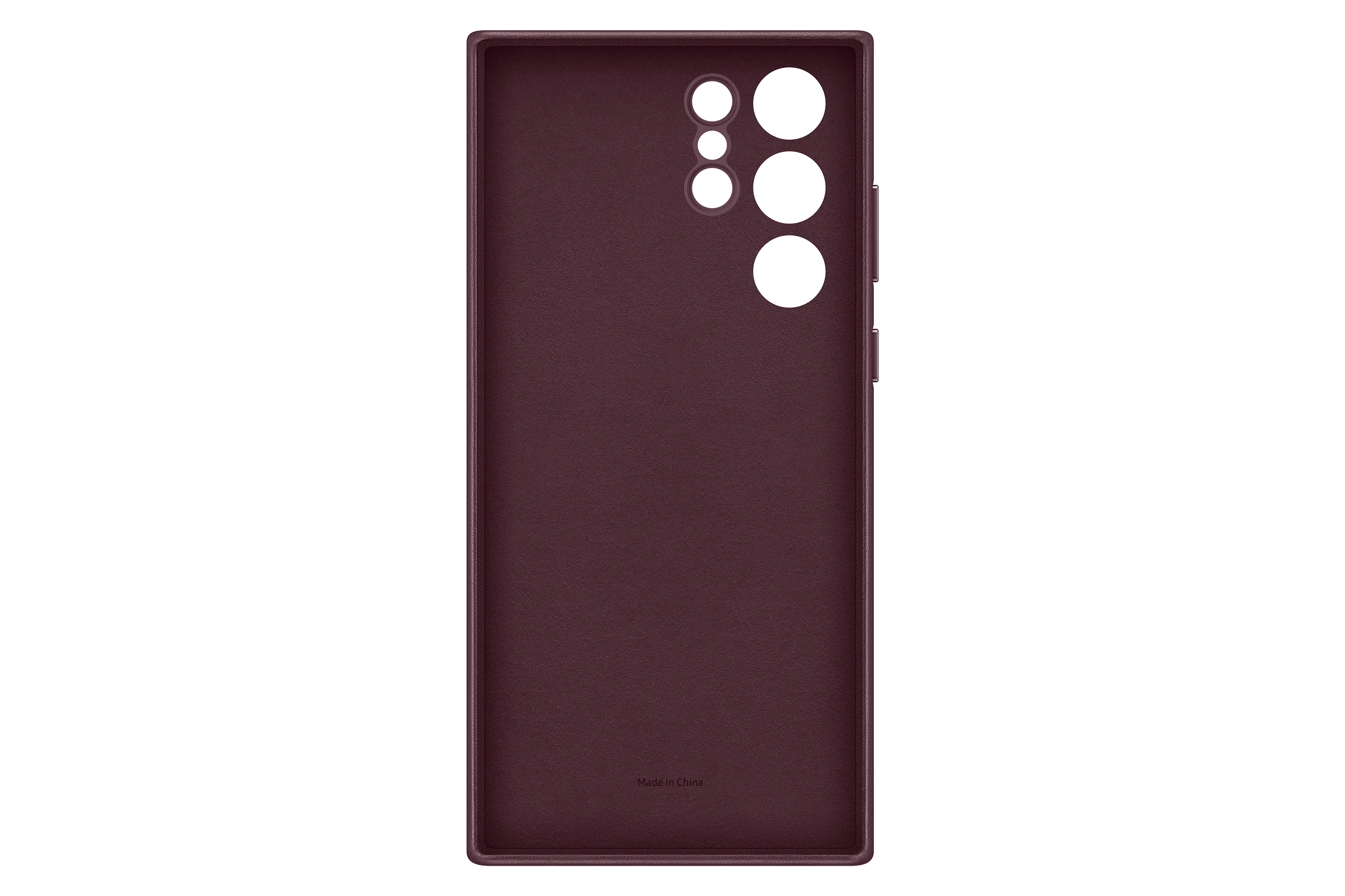 Samsung Official Galaxy S22 Ultra Leather Cover - Burgundy - Image 3
