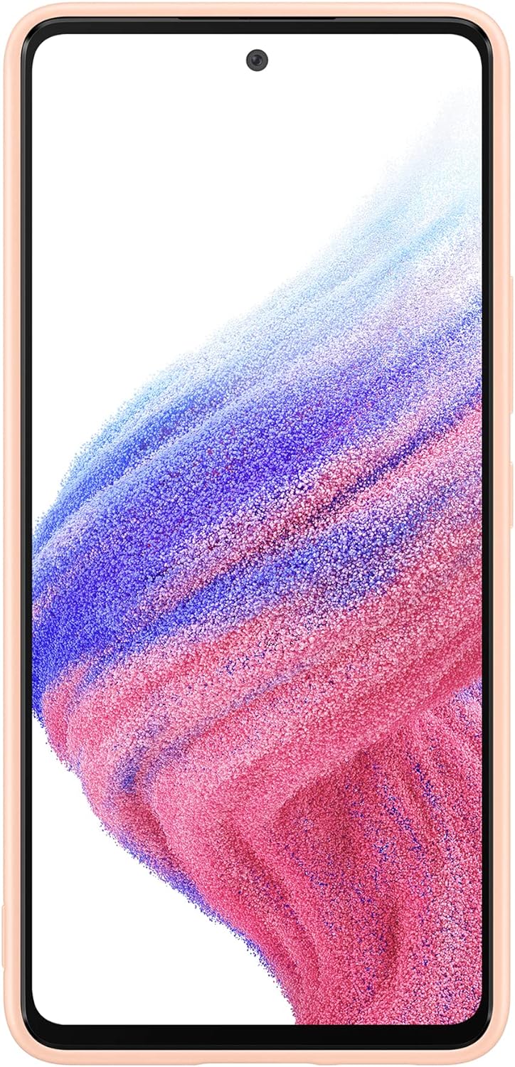 Samsung Official Silicone Cover Case Samsung A53 5G SM-A536 - Peach - Image 2